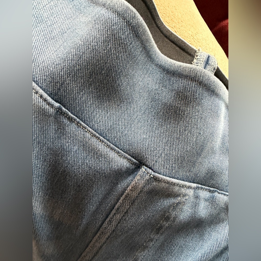 Halara Flex™ High Waisted, Baggy, 
Wide Leg, Casual Pocketed Jeans, Size L - Picture 7 of 10